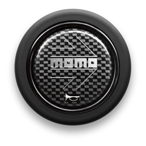 MOMO CARBON SILVER HORN BUTTON FOR  HB-06