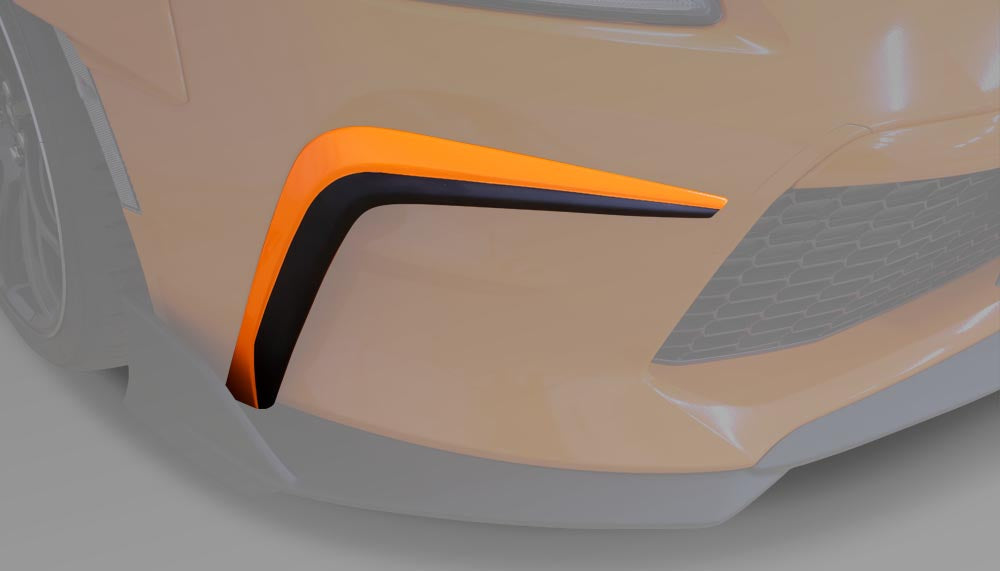 TOMS FRONT BUMPER GARNISH WHITE K1X FOR TOYOTA 86 ZN8 52111-TZN80-W