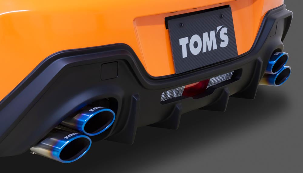 TOMS EXHAUST SYSTEM "TOMUS BARREL" STAINLESS STEEL 4 TAIL FOR TOYOTA 86 ZN8 17400-TZN80 - Black Hawk Japan
