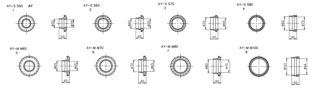 GREDDY AIRINX B TYPE HOSE ADAPTOR UNIVERSAL FOR   12500504