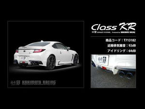 KAKIMOTO RACING CLASS KR EXHAUST FOR TOYOTA GR86 ZN8 SUBARU BRZ ZD8 2.4 T713182