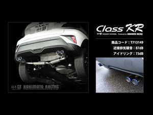 KAKIMOTO RACING EXHAUST CLASS KR FOR TOYOTA C-HR ZYX10  T713149