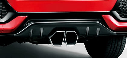 MUGEN Rear Under Spoiler Pearl Crystal Black  For CIVIC FK7 84111-XNCD-K0S0-CB