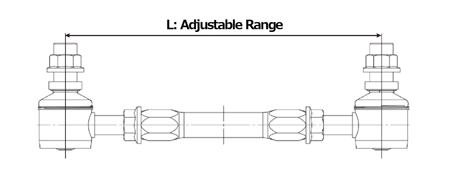 TEIN ADJ SWAY BAR LINK ROD M12x1.25 100-120 FOR  SPS23-R5911-M12-1