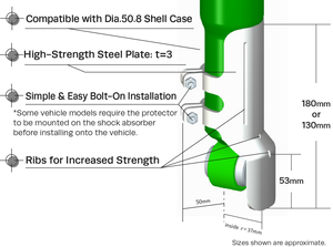 TEIN SHOCK ABSORBER PROTECTOR FOR FORD EVEREST UA SPK01-L1300