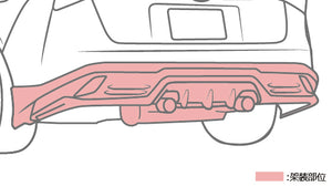 TRD REAR BUMPER SPOILER AGRESSIVE STYLE UNPAINTED FOR TOYOTA PRIUS ZVW50 51 55 MS343-47002-NP