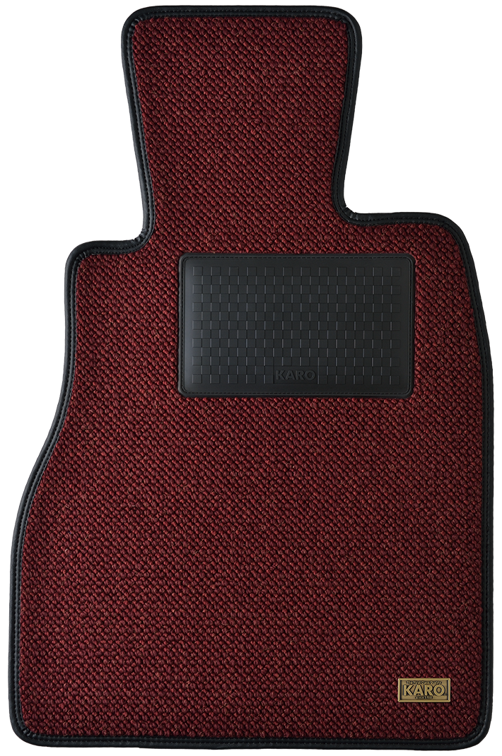 KARO KRONE TWEED BORDEAUX FLOOR MATS FOR FERRARI 355 KRONE-1233-BORDEAUX