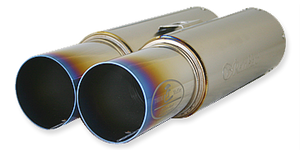 REINHARD CANNONBALL DOUBLE MUFFLER SEMI TITANIUM EXHAUST FOR TOYOTA MARK II CHASER CRESTA JZX81TB 1JZ-GTE RH-1181TI
