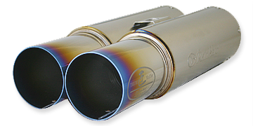 REINHARD CANNONBALL DOUBLE MUFFLER SEMI TITANIUM EXHAUST FOR NISSAN SILVIA S14 EARLY NA SR20DE RH-2297TI