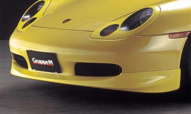 GRUPPEM FRONT SPOILER For PORSCHE BOXSTER (986) (-2002 MODEL) FSCF-986B - Black Hawk Japan