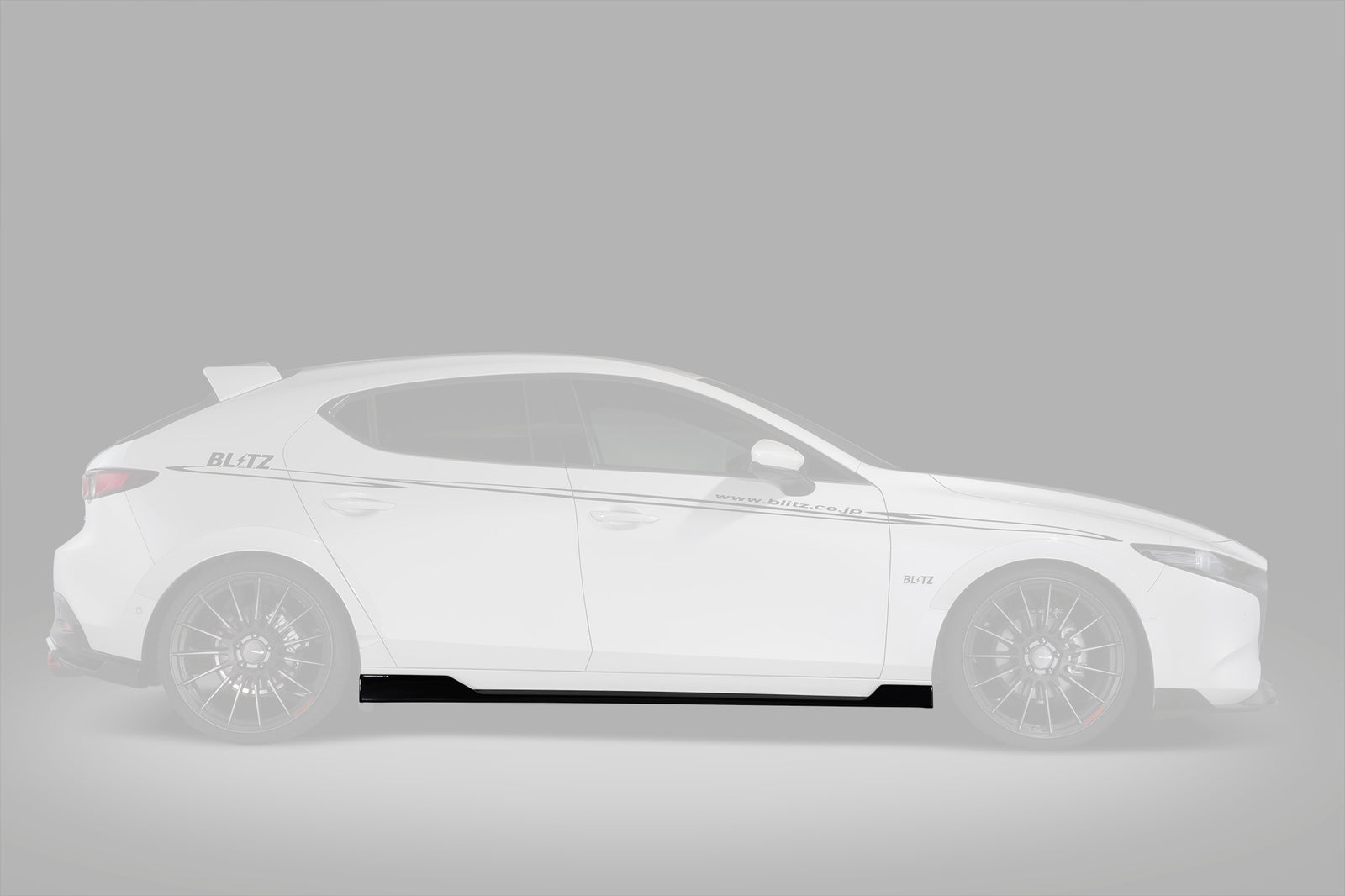 BLITZ AERO SPEED R-CONCEPT SIDE SPOILER For MAZDA 3 BP 60385