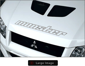 MONSTER SPORT HOLLOW STICKER [STRAIGHT] CLEAR X GUN METALLIC FOR  ZZZA20