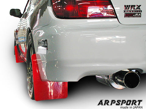 LAILE BEATRUSH MUD FLAPS RED FRONT For SUBARU IMPREZA WRX STi GDB A66016-F2