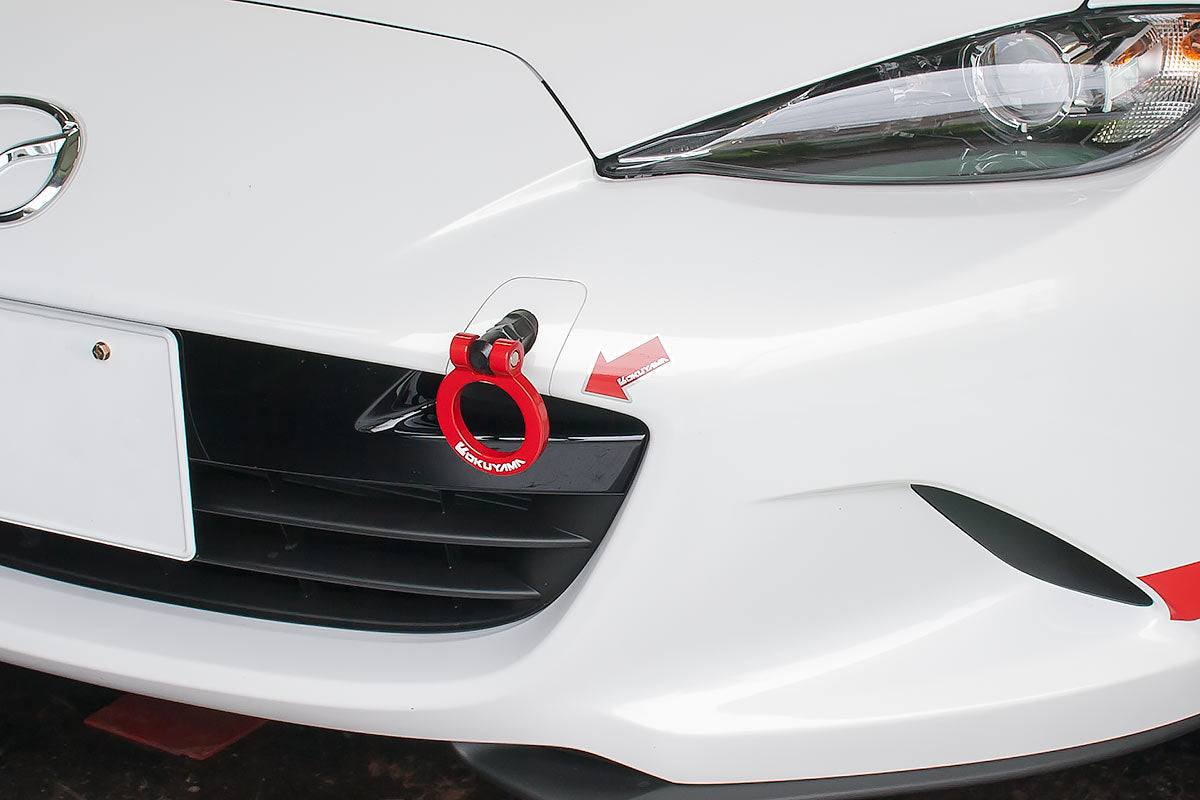 OKUYAMA FLIP-UP TOWING HOOK FRONT YELLOW For MAZDA ROADSTER ND5RC 301-100-1