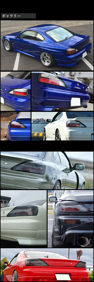78 WORKS LED TAIL LAMP VER 2 SMOKE FOR NISSAN SILVIA S15 S187-SMOKE