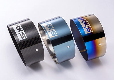 HKS HI-POWER SPEC-L II TAIL TIP COVER Φ75 L=76 TITANIUM 34002-AK020