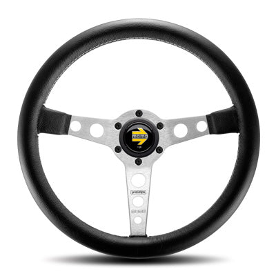 MOMO PROTOTIPO SILVER STEERING WHEEL P-2 - Black Hawk Japan