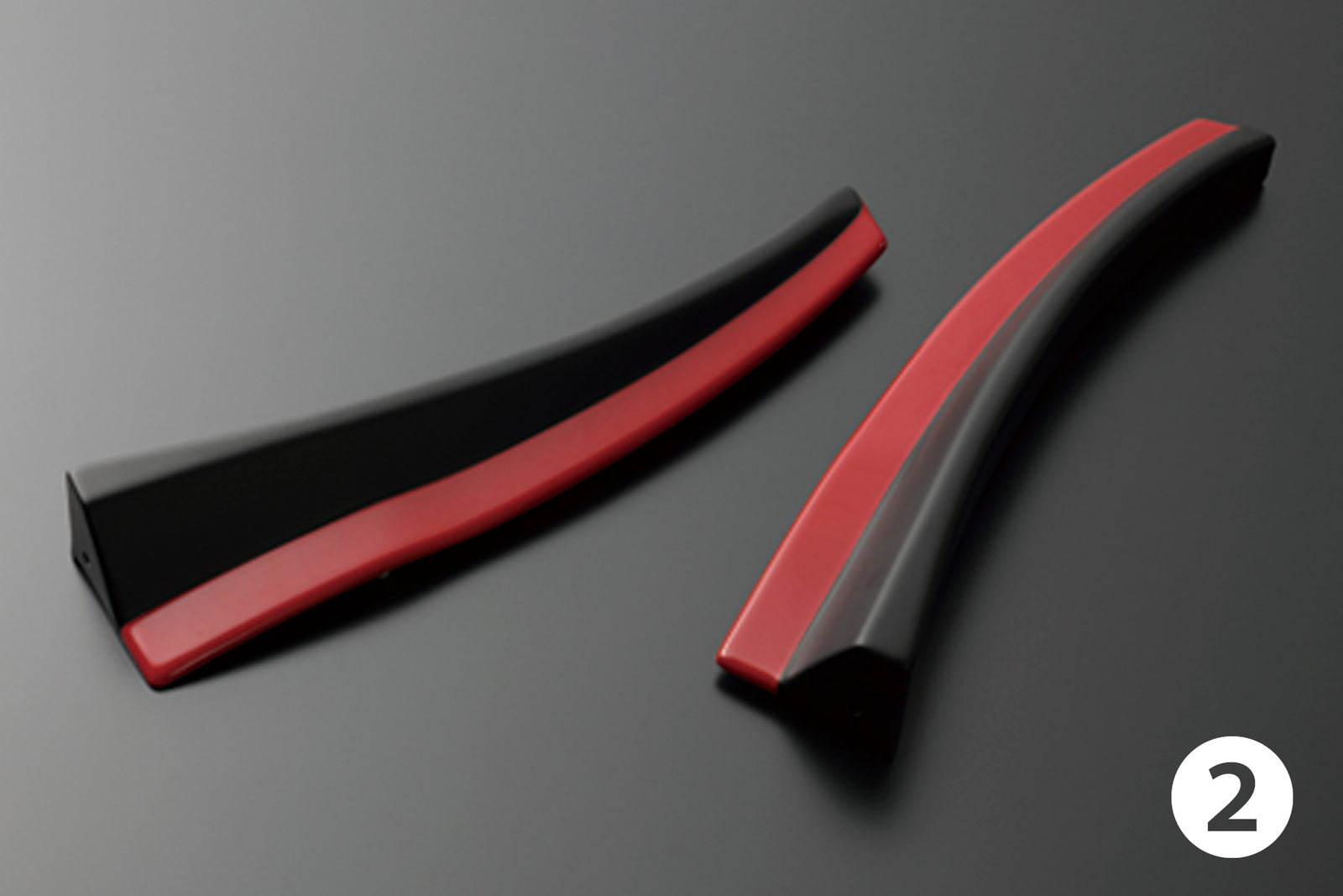 MAX ORIDO FRONT LIP SPOILER END FIN RED  For TOYOTA FT86 ZN6 FA20 AKE-025Z-C7P-MB