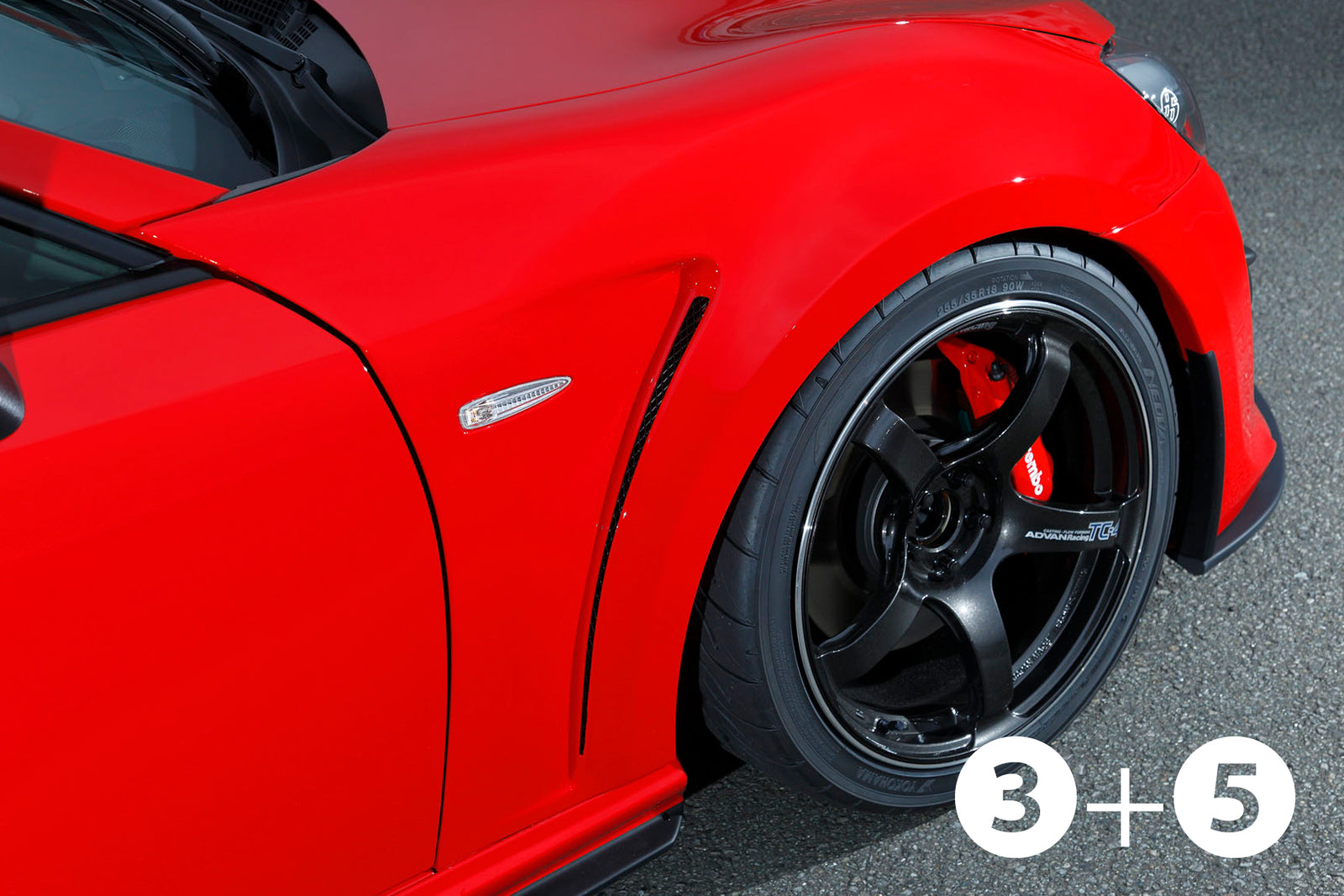 MAX ORIDO FRONT OVER FENDER SILVER  For TOYOTA FT86 ZN6 FA20 AKE-024-G1U - Black Hawk Japan