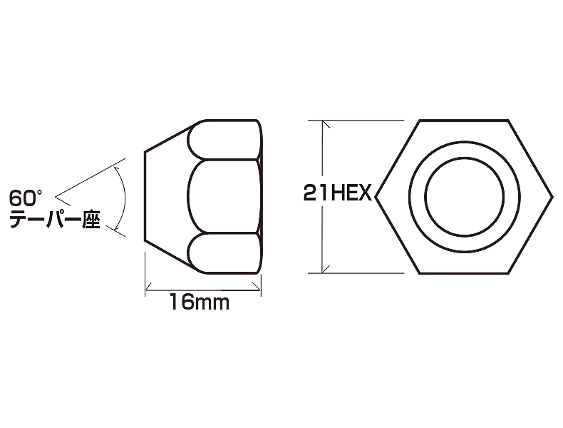 YOKOHAMA WHEEL NUT M12X1.25P WHEEL NUT ZINC PLATING 4PCS FOR  Z2166