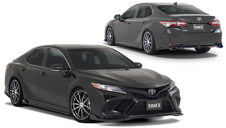 TOMS REAR BUMPER SIDE FIN FLAT BLACK FOR  CAMRY AXVH70  52129-TAV70-F