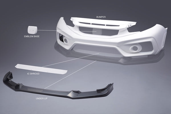 VARIS ARISING-II FRONT LIP GUARD CARBON FOR HONDA CIVIC TYPE R FK8 VAHO-022