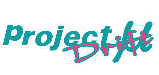 PROJECT MU DRIFT STICKER GREEN x PINK 65 x 220 FOR  SGD-03