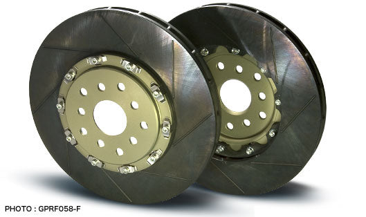 PROJECT MU SCR-GT FRONT TUFRAM 2PIECE BRAKE ROTORS FOR MITSUBISHI LANCER EVOLUTION CZ4A GSR BREMBO  GPRM047-F