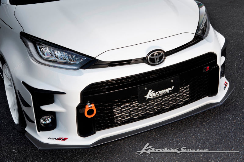 KANSAI SERVICE CARBON FRONT LIP FOR TOYOTA GR YARIS GXPA16 KAT620B - Black Hawk Japan