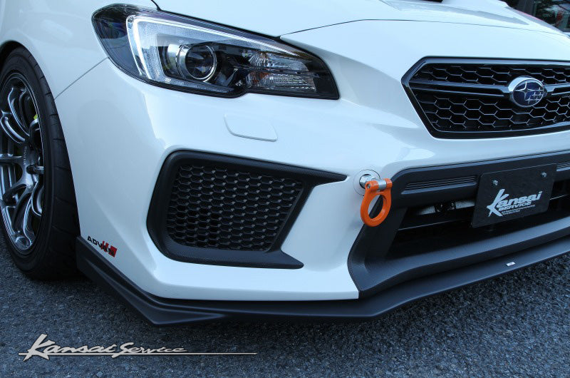 KANSAI SERVICE FOLDABLE REAR TOW HOOK ORANGE FOR SUBARU WRX STI VAB VMG KHF118