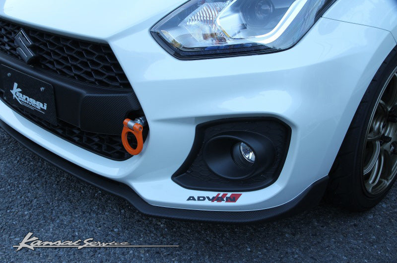 KANSAI SERVICE FOLDABLE FRONT TOW HOOK ORANGE FOR SUZUKI SWIFT SPORTS ZC33S KHS101
