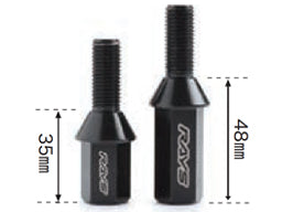RAYS RACING SERIES 17HEX RACING BOLT SET (LONG-MEDIUM TYPE) L48 LONG TYPE (HEAD PART L48-4 PACK) M14X1.25 FOR  7413-M14-1-5-4