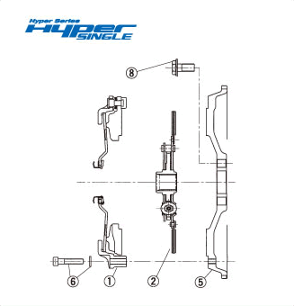 EXEDY HYPER SINGLE C.COVER ASSY   For SUBARU Impreza GVB VAB CH02S1