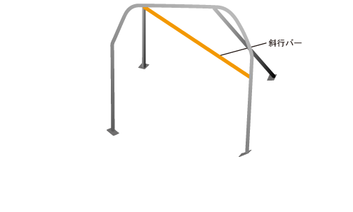 OKUYAMA DASH ROLL CAGE STEEL 5P 4P +SKEW BAR For MAZDA ROADSTER NB6C NB8C 703-401-0