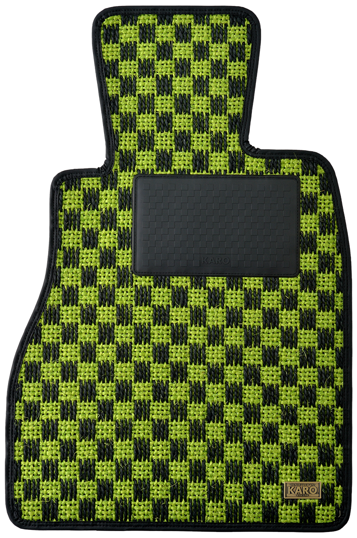 KARO SISAL LIME BLACK FLOOR MATS FOR HONDA CIVIC EK EK9 SISAL-679-LIME-BLACK