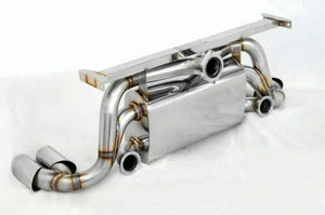 KREISSIEG F1 SOUND VALVETRONIC EXHAUST SYSTEM SUPER HOWLING VER. STAINLESS STEEL FLOATING CURL TAIL SANDBLAST KSG LOGO MARK FOR FERRARI F355 M2.7 F355-12-STAINLESS