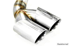KREISSIEG F1 SOUND VALVETRONIC EXHAUST SYSTEM SUPER HOWLING VER. STAINLESS STEEL BILLET FLOATING CURL TAIL SANDBLAST KSG LOGO MARK FOR FERRARI F355 M2.7 F355-12-STAINLESSBILLET