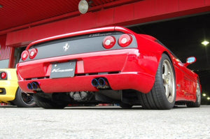KREISSIEG F1 SOUND VALVETRONIC EXHAUST SYSTEM SUPER HOWLING VER. STAINLESS STEEL FLOATING CURL TAIL SANDBLAST KSG LOGO MARK FOR FERRARI F355 M2.7 F355-12-STAINLESS