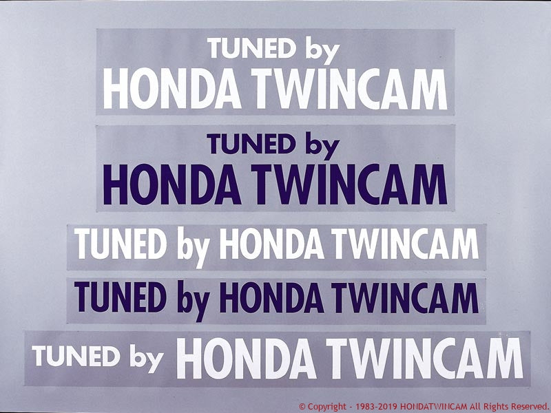 FEEL'S HONDA TWINCAM HONDA TWIN CAM STICKER M NAVY 80mmx770mm FOR  Feels-00955