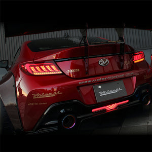 VALENTI JEWEL LED TAIL LAMP ULTRA RED LENS GLOSS BLACK FOR TOYOTA GR8 ZN8 SUBARU BRZ ZD8 TT86GRZU-RG-1