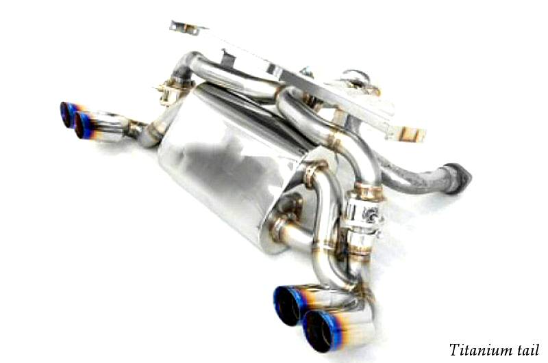 KREISSIEG F1 SOUND VALVETRONIC EXHAUST SYSTEM ULTIMATE VER. STAINLESS STEEL FLOATING CURL TAIL SANDBLAST KSG LOGO MARK FOR FERRARI F355 M5.2 F355-15-STAINLESS-M52