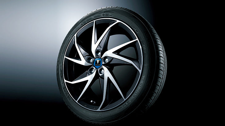 MODELLISTA 17 INCH ALUMINUM WHEEL SET 17 × 7.0J FOR TOYOTA PRIUS PHV 5#  D2426-50530 - Black Hawk Japan