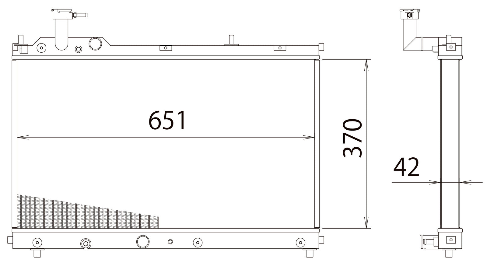 GREDDY ALUMINUM RADIATOR TW-R FOR SUZUKI SWIFT SPORTS ZC33S K14C 12093801