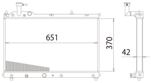 GREDDY ALUMINUM RADIATOR TW-R FOR SUZUKI SWIFT SPORTS ZC33S K14C 12093801